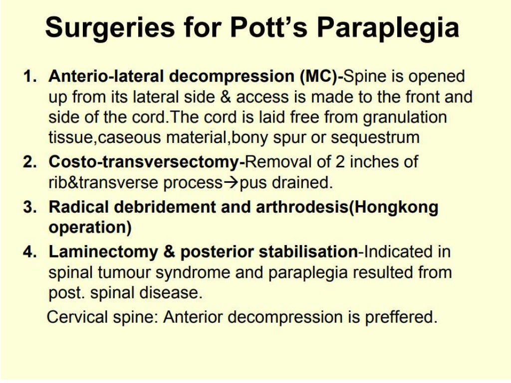Pott's disease ppt