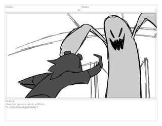 Scene
41
Panel
2
Dialog
Charlie grunts with effort.
"--COOLTOSAYRIGHTNOW!"
 