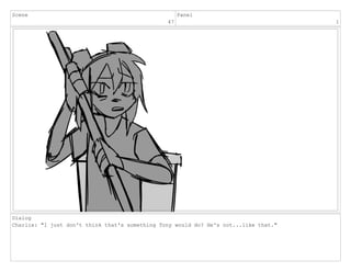 Scene
47
Panel
1
Dialog
Charlie: "I just don't think that's something Tony would do? He's not...like that."
 