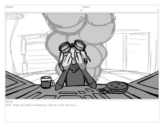 Scene
3
Panel
1
Notes
SFX: High pitched screaming coming from monitor.
 