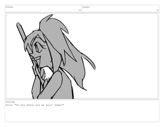 Scene
11
Panel
4
Dialog
Evie: "Oh hey where are we goin' babe?"
 