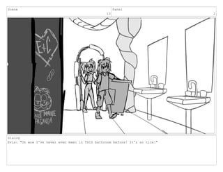 Scene
13
Panel
2
Dialog
Evie: "Oh wow I've never even been in THIS bathroom before! It's so nice!"
 
