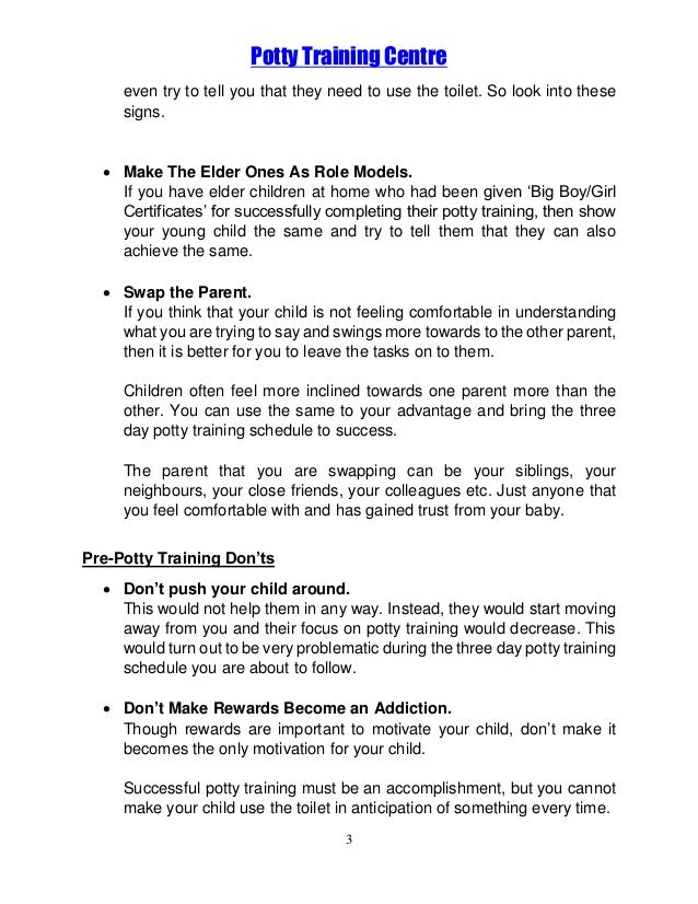 toilet training certificate