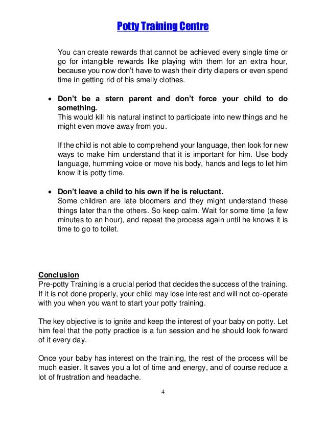 Potty Training Guide 2 PrePotty Training Do's and Don'ts