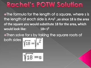 Rachel’s POTW Solution ,[object Object]