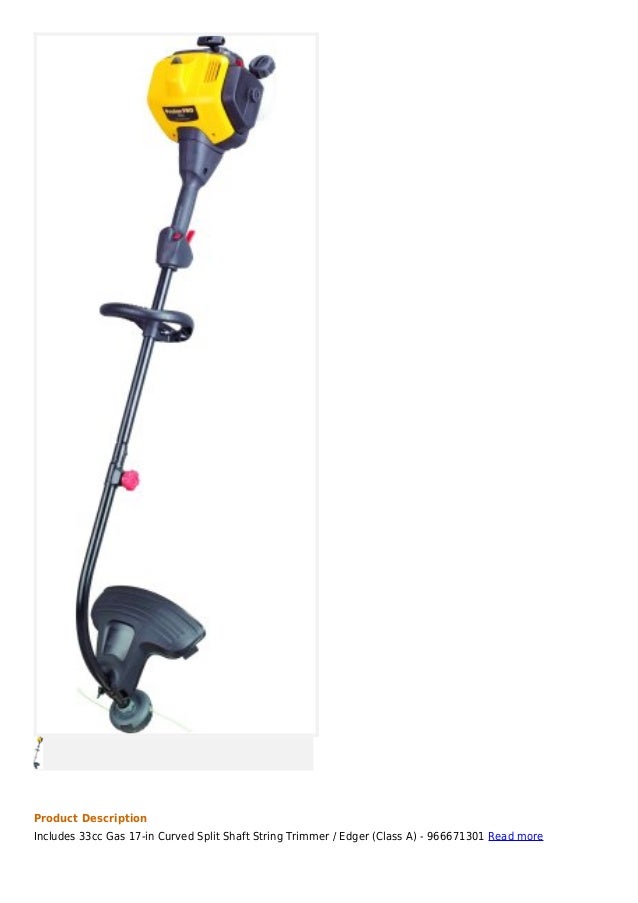 Poulan pro pp330 17 inch 33cc 2cycle gas powered curved shaft