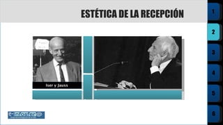 ESTÉTICA DE LA RECEPCIÓN Iser y Jauss 