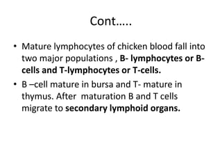 Poultry immune response | PPTX