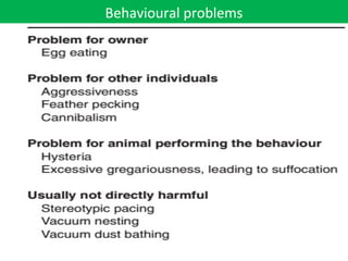 Behavioural problems
 