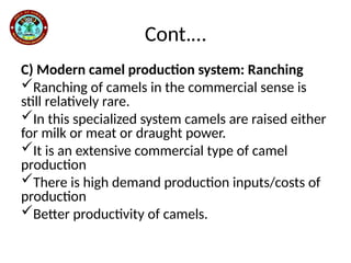 chaptes five Poultry, Camel and Beekeping.ppt