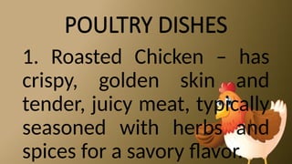 POULTRY DISHES COOKING METHODS CLASSIFICATION OF CHICKEN.pptx