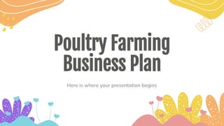 Poultry Farming
Business Plan
Here is where your presentation begins
 