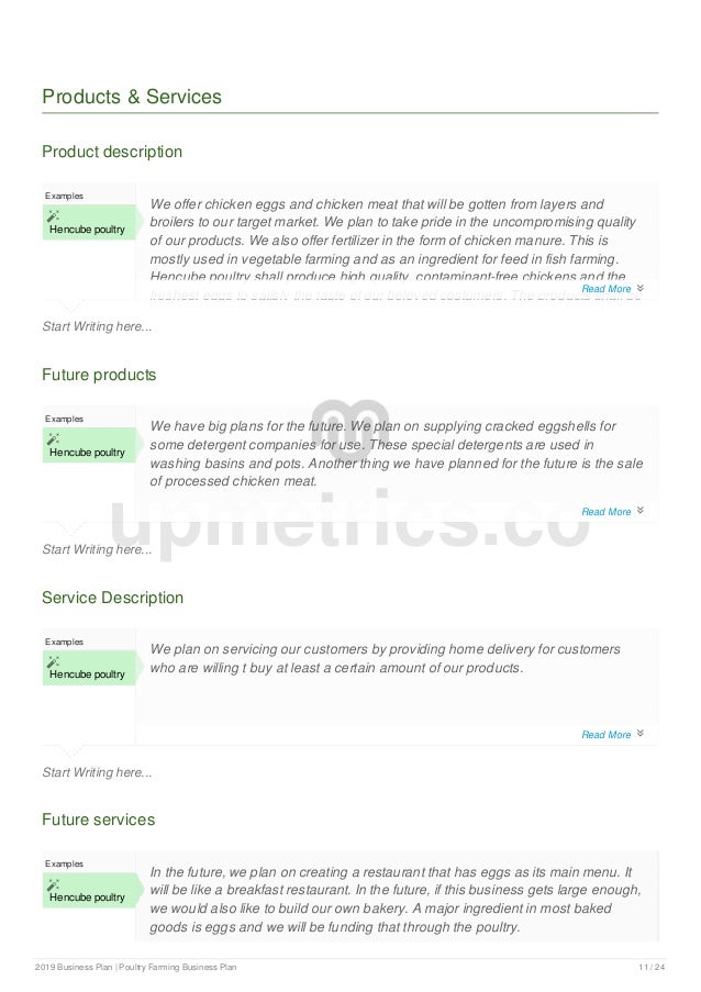 Free Poultry Business Plan Template