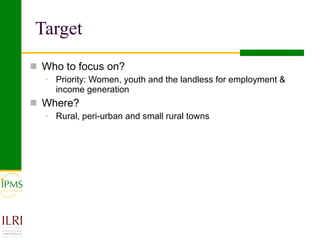 IPMS experience sharing workshop: Poultry group report