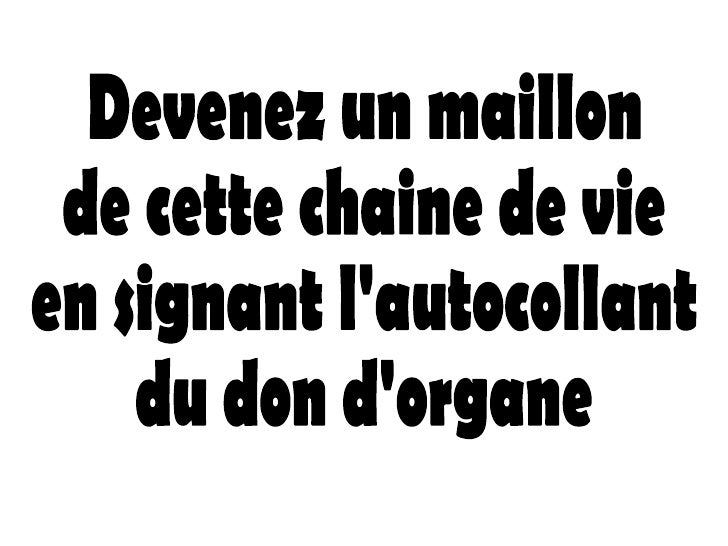 Pour Le Don D Organes