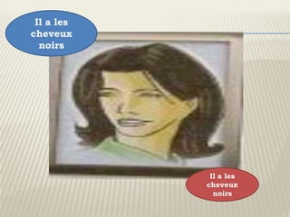 Il a les
cheveux
  noirs




             Il a les
            cheveux
              noirs
 