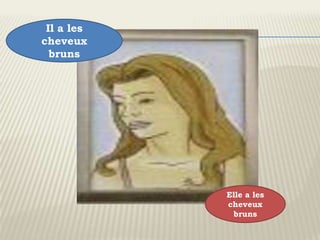 Il a les
cheveux
  bruns




            Elle a les
            cheveux
             bruns
 