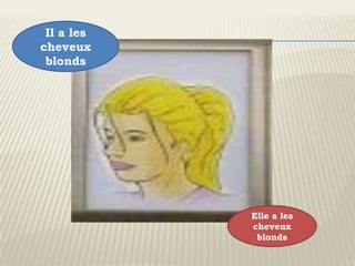 Il a les
cheveux
 blonds




            Elle a les
            cheveux
             blonds
 