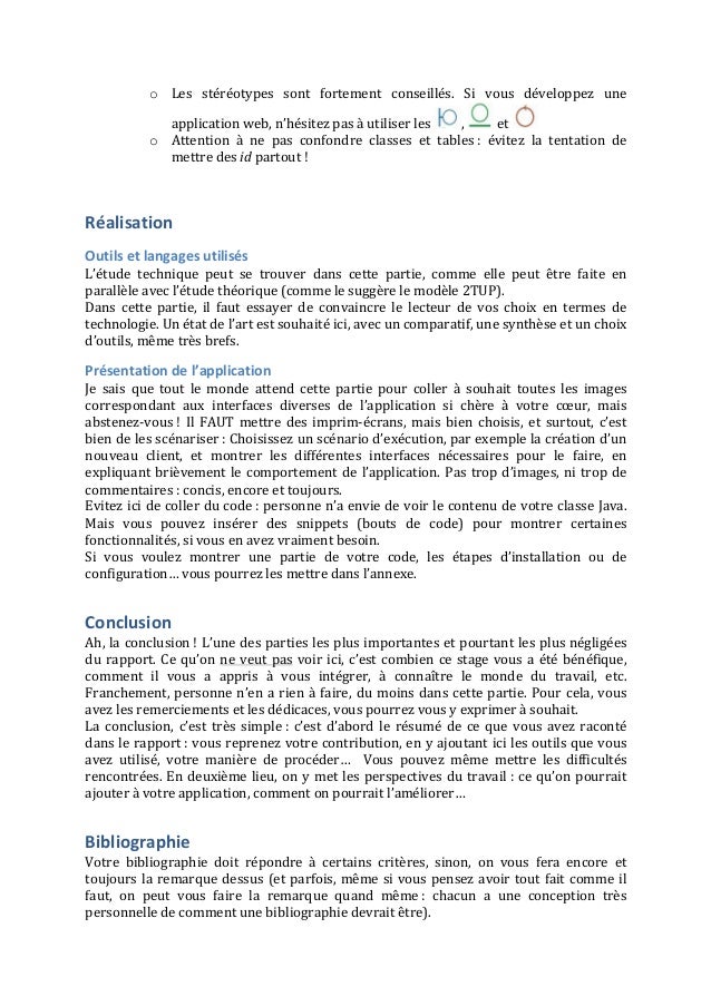 Pour Écrire un Bon Rapport en Informatique