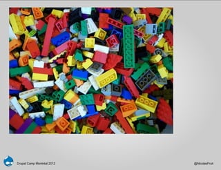 Drupal Camp Montréal 2012   @NicolasFruit
 