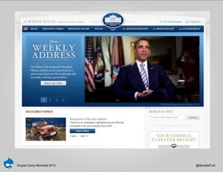 Drupal Camp Montréal 2012   @NicolasFruit
 