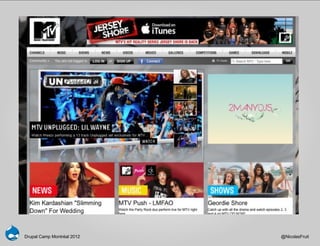 Drupal Camp Montréal 2012   @NicolasFruit
 