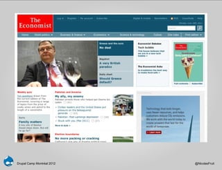 Drupal Camp Montréal 2012   @NicolasFruit
 