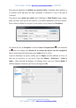 Pourquoi et comment créer un script Photoshop ? | PDF