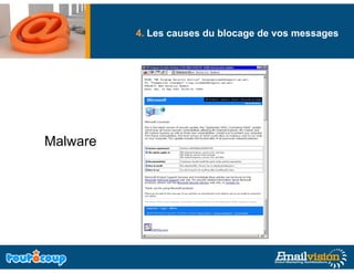 4. Les causes du blocage de vos messages
                                g              g




Malware
M l
 