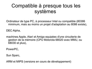 Assistance  Les sources d'information abondent : forums de "news" Usenet, documents publiés sur le Web, revues et livres publiés, canaux IRC ...  Sans oublier les communautés d'utilisateurs Linux un peu partant  