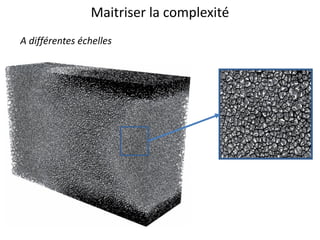 Maitriser la complexité
A différentes échelles
 