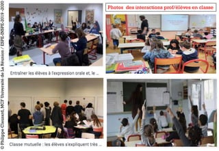Photos des interactions prof/élèves en classe
©PhilippeClauzard,MCFUniversitédeLaRéunion/ESPE-INSPE-2019-2020
 