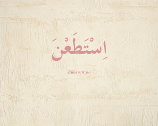 Pouvoir / الاِسْتِطَاعَة