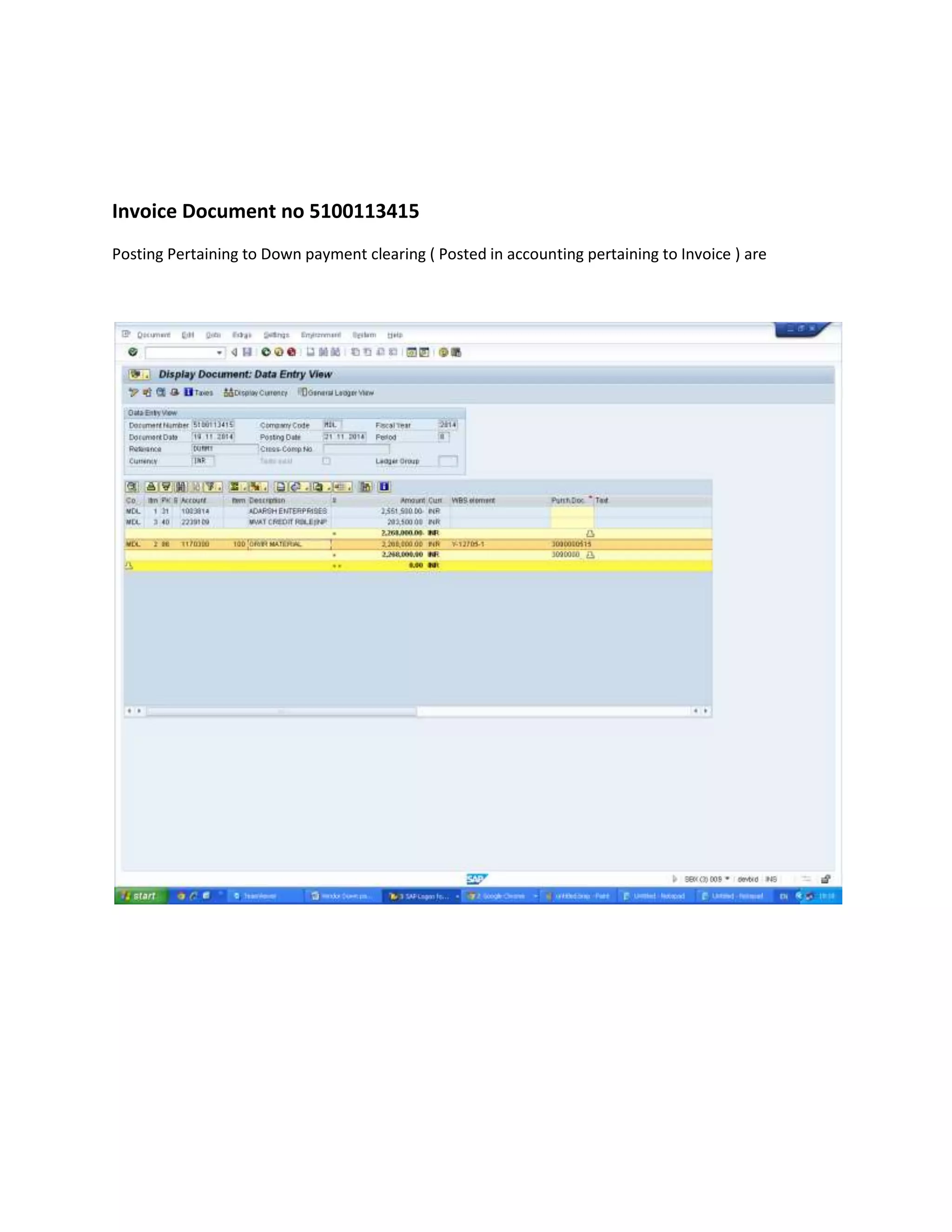 Po vendor down pay process SAP | PDF