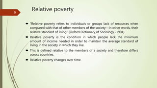 Poverty and its types | PPTX