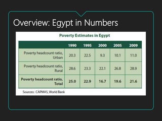 Poverty and Economic Inequality in Egypt | PPTX