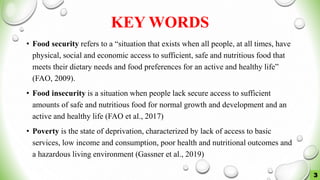 Poverty and food insecurity | PDF
