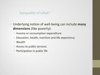 Poverty and Inequality Measurement By Dr. Dario Debowicz | PDF