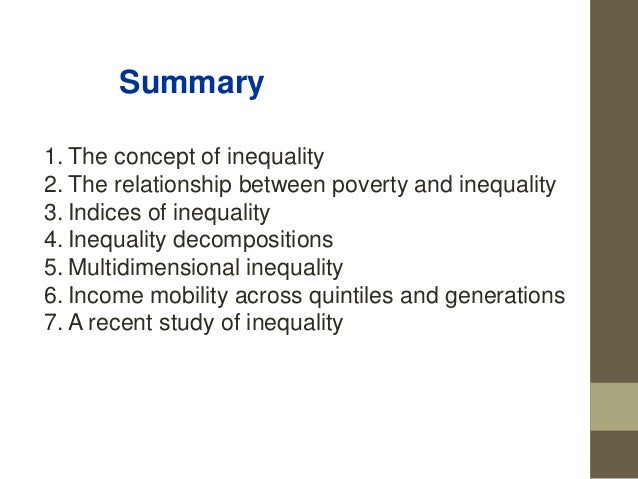 What is the relationship between poverty and inequality?