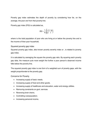 Normal Poor Poverty and Informal sectors | PDF