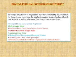 Poverty and unemployment in india by Abhishek Lahiry | PPTX