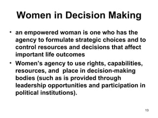 Women in Decision Making ,[object Object],[object Object]