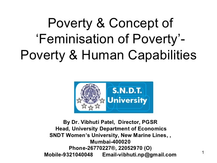 Feminization of poverty essay