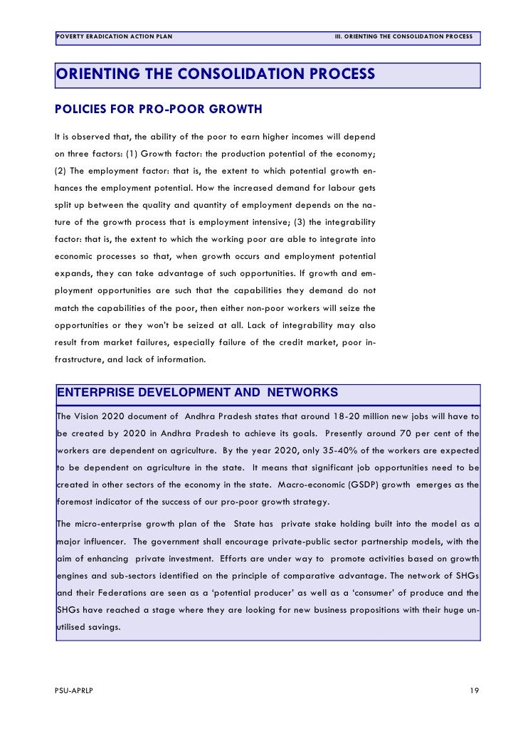 Poverty Eradication Action Plan Andhra Pradesh 2003 draft 