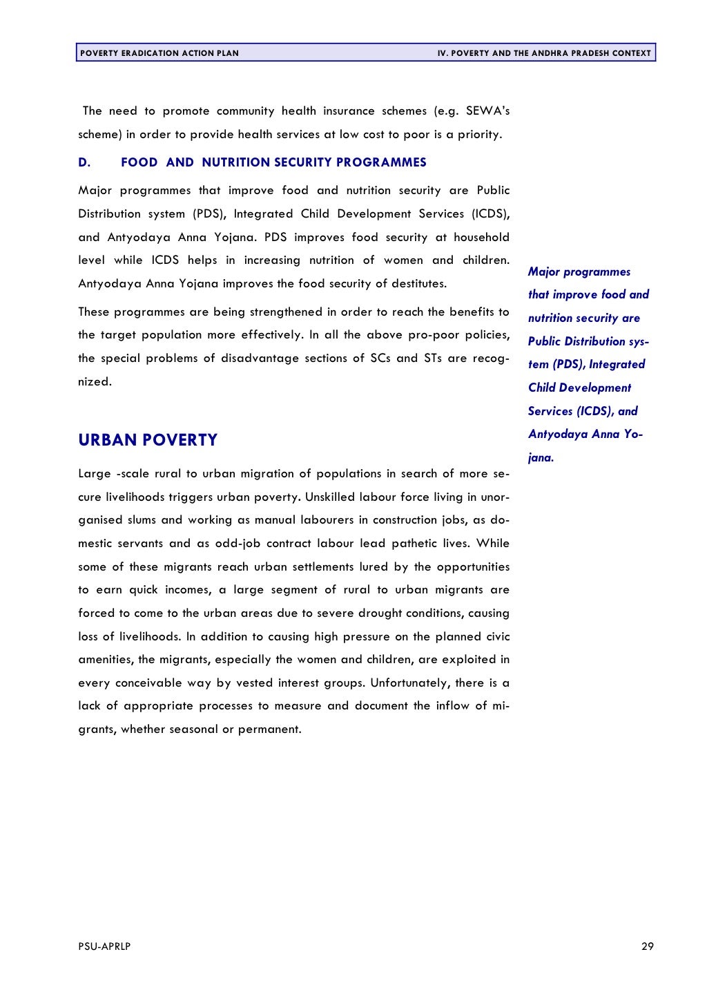 Poverty Eradication Action Plan Of Andhra Pradesh