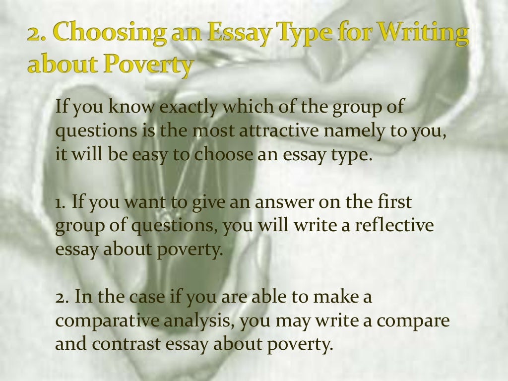 essays about poverty