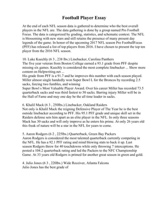 Nfl Essays Poverty Essay | PDF