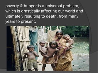 Poverty & hunger | PPTX