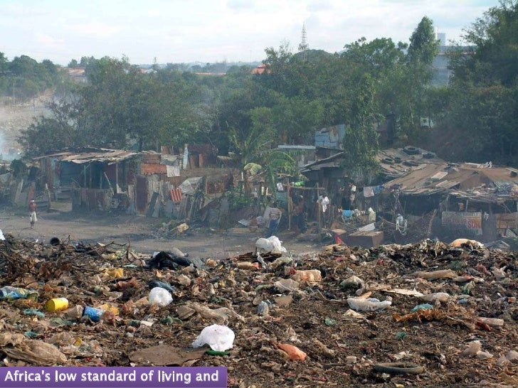 Africa's low standard of living and