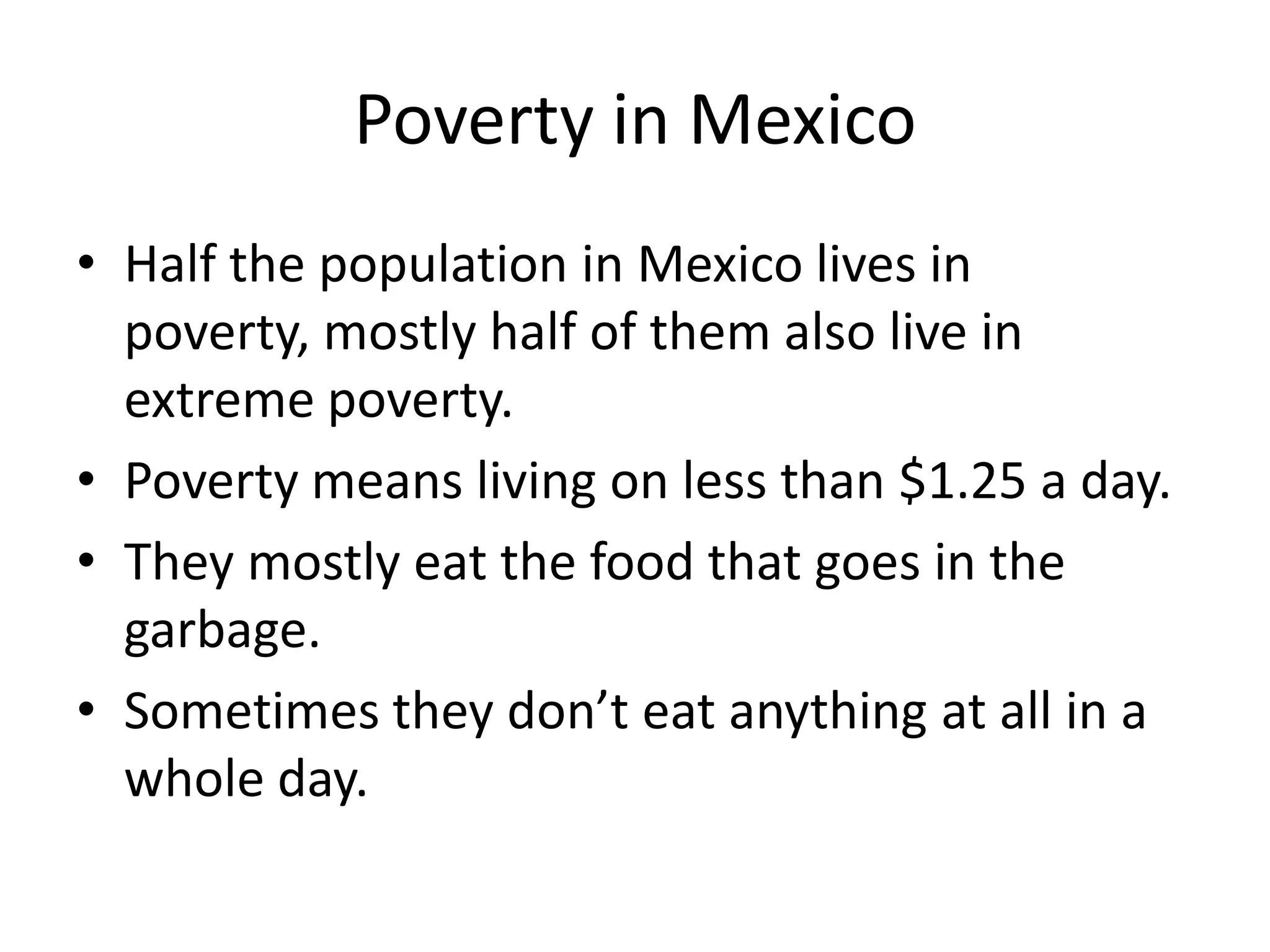 Poverty In Mexico Poverty In Mexico Aisha | PPTX